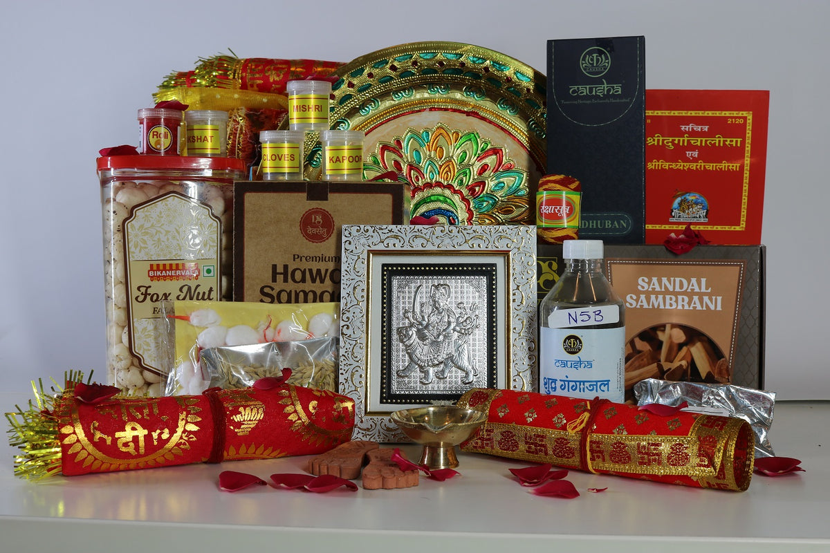 Navratri Puja & Aarti Essentials Gift Combo N5B
