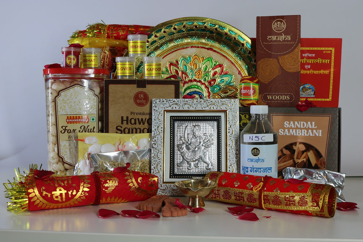 Navratri Puja & Aarti Essentials Gift Combo N5C