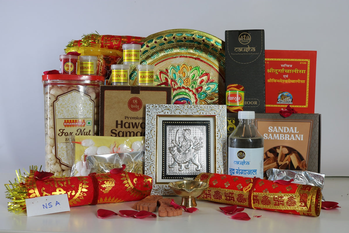 Navratri Puja & Aarti Essentials Gift Combo N5A