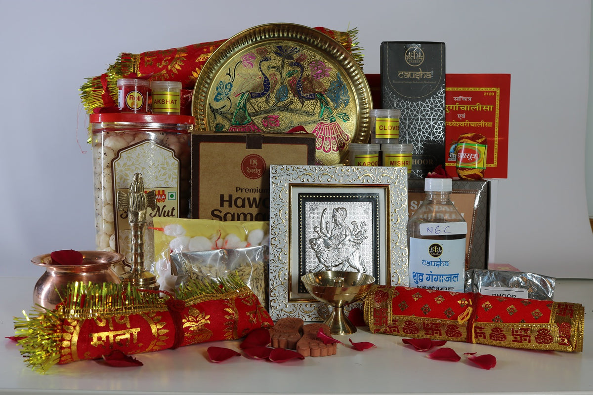 Navratri Puja & Aarti Essentials Gift Combo N6A