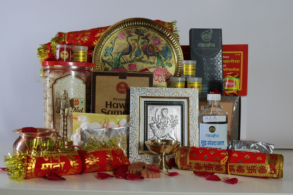 Navratri Puja & Aarti Essentials Gift Combo N6B